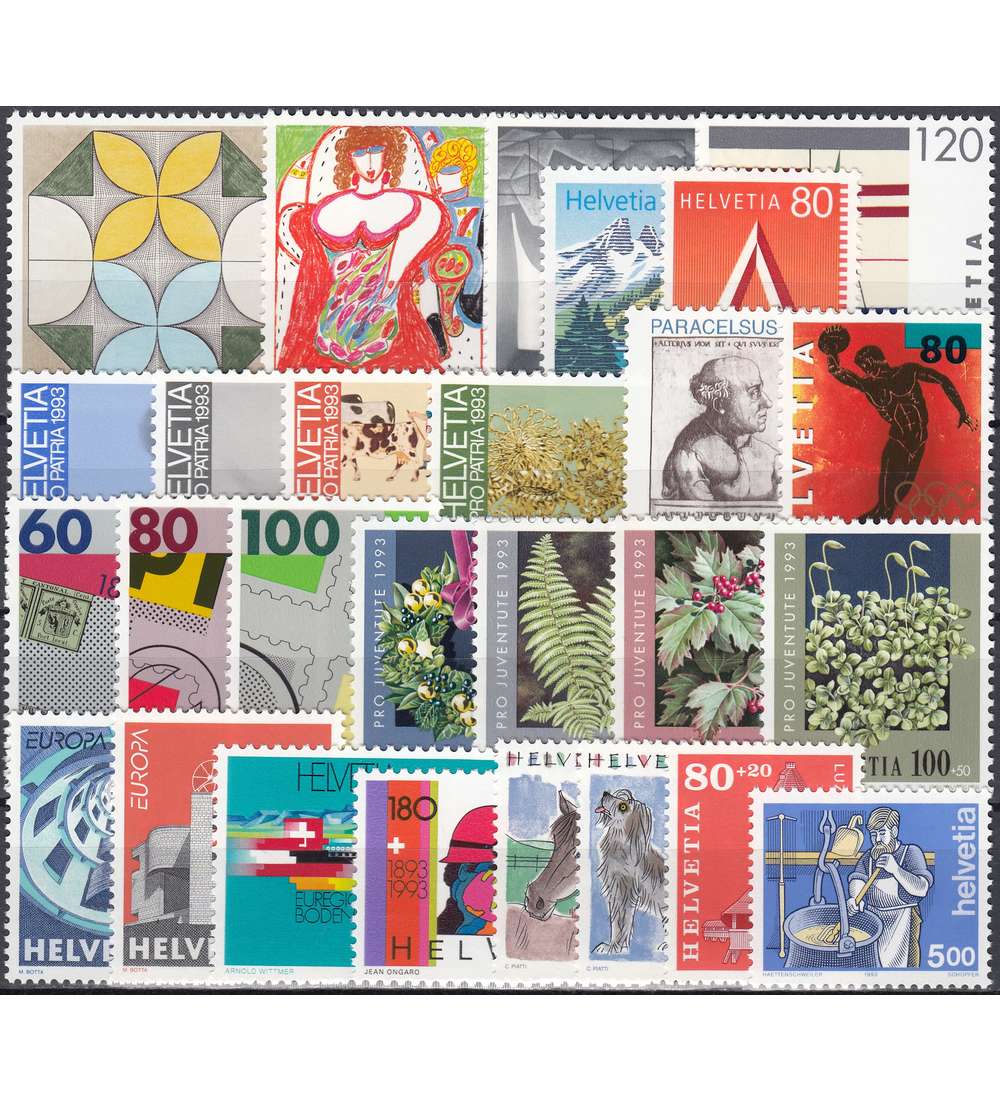 Schweiz 1993 postfrisch ** Nr. 1489-1515