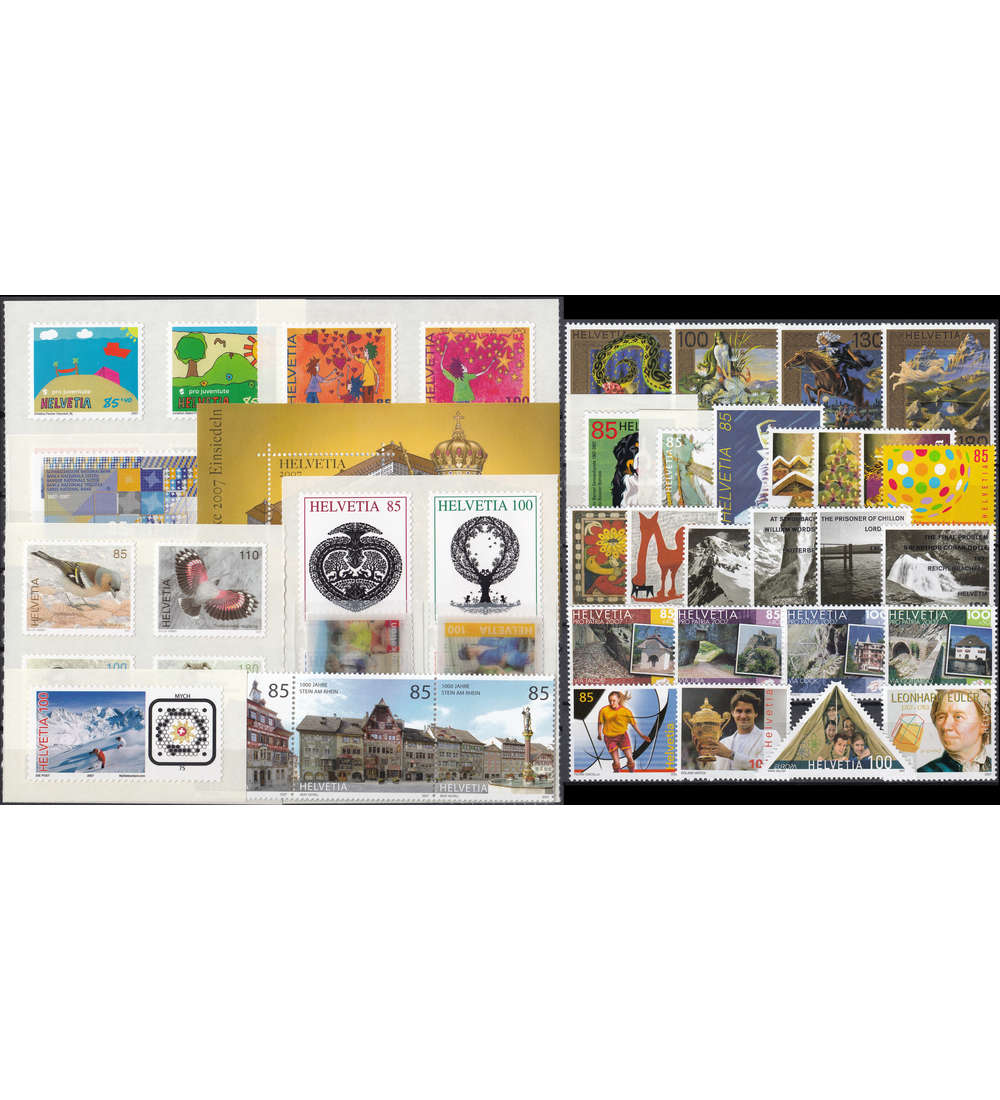 Schweiz 2007 postfrisch ** Nr. 1994-2042 Block 42