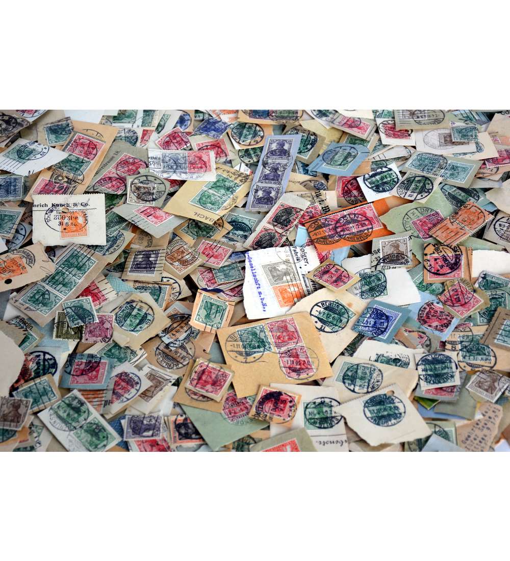 Deutsches Reich Germania Fundgrube gestempelt auf Papier (78,-_/100gr)