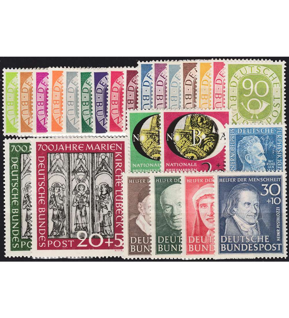 BRD Bund Jahrgang 1951 postfrisch ** komplett Nr. 123-147