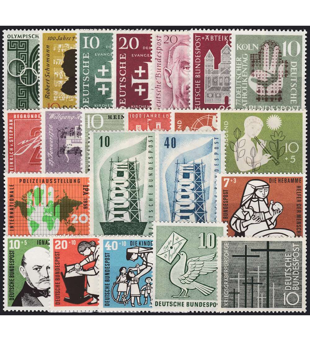 BRD Bund Jahrgang 1956 postfrisch ** komplett