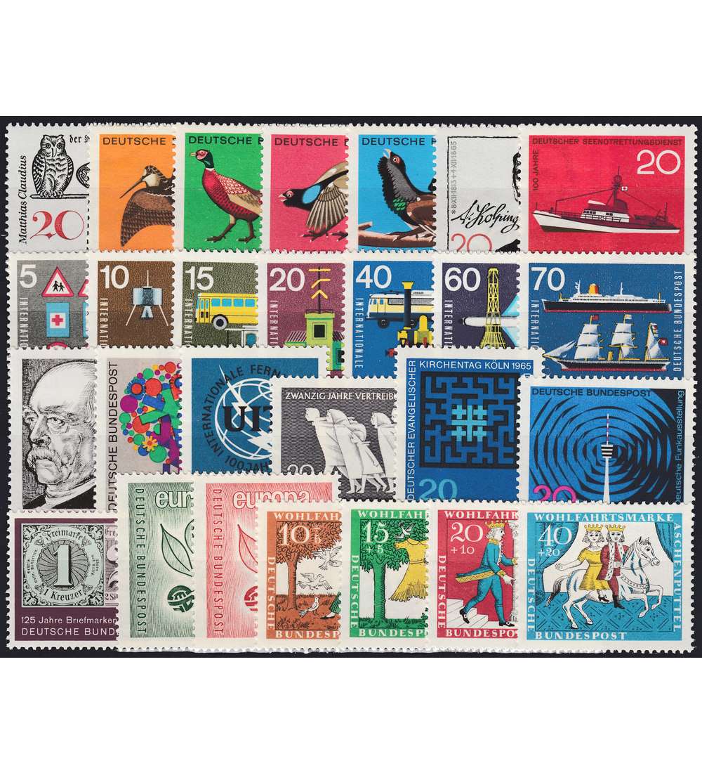 BRD Bund Jahrgang 1965 postfrisch ** komplett