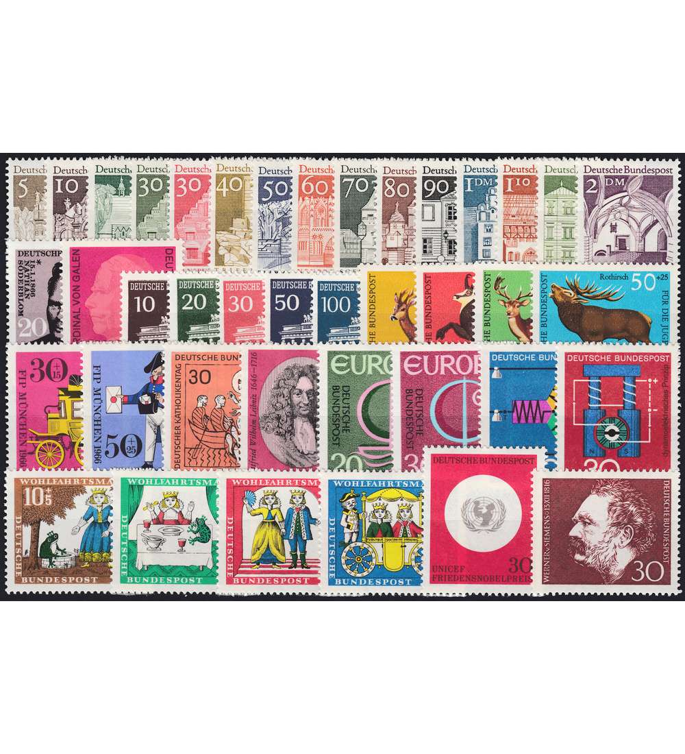 BRD Bund Jahrgang 1966 postfrisch ** komplett