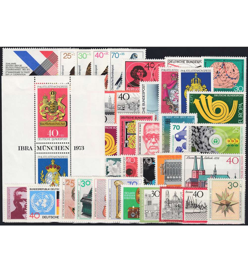 BRD Bund Jahrgang 1973 postfrisch ** komplett