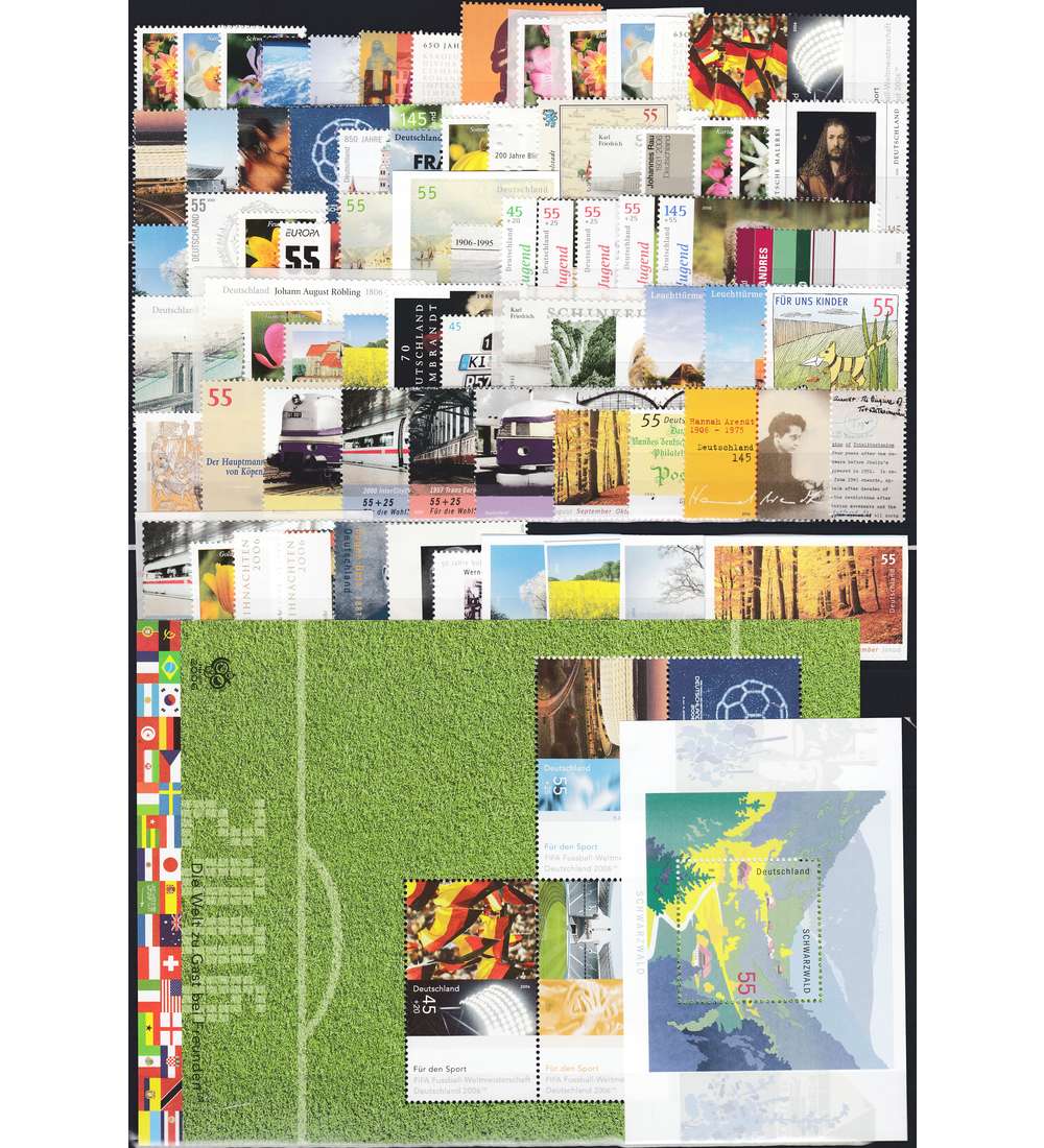 BRD Bund Jahrgang 2006 postfrisch ** MNH komplett