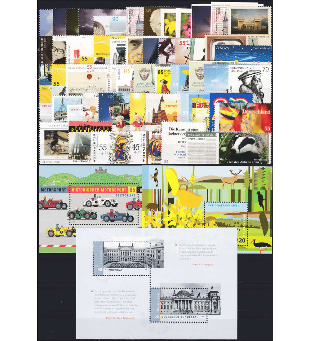 BRD Bund Jahrgang 2009 postfrisch ** MNH komplett