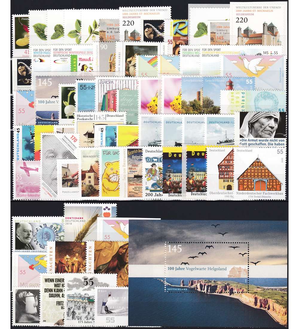 BRD Bund Jahrgang 2010 postfrisch ** MNH komplett