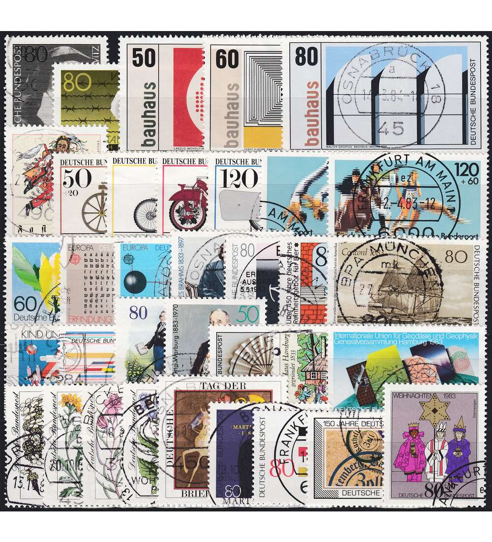 BRD Bund Jahrgang 1983 gestempelt komplett