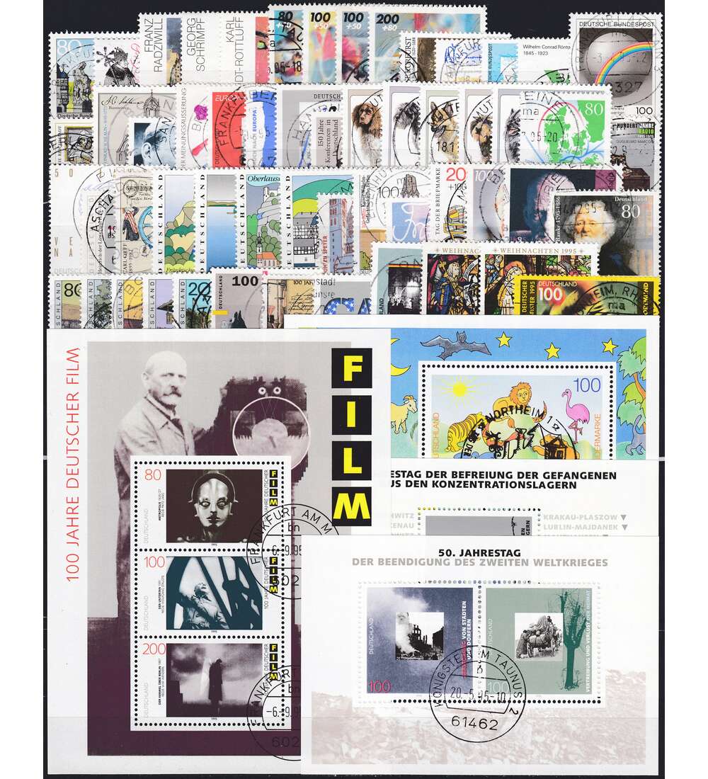 BRD Bund  Jahrgang 1995 gestempelt Bund&nbsp;komplett