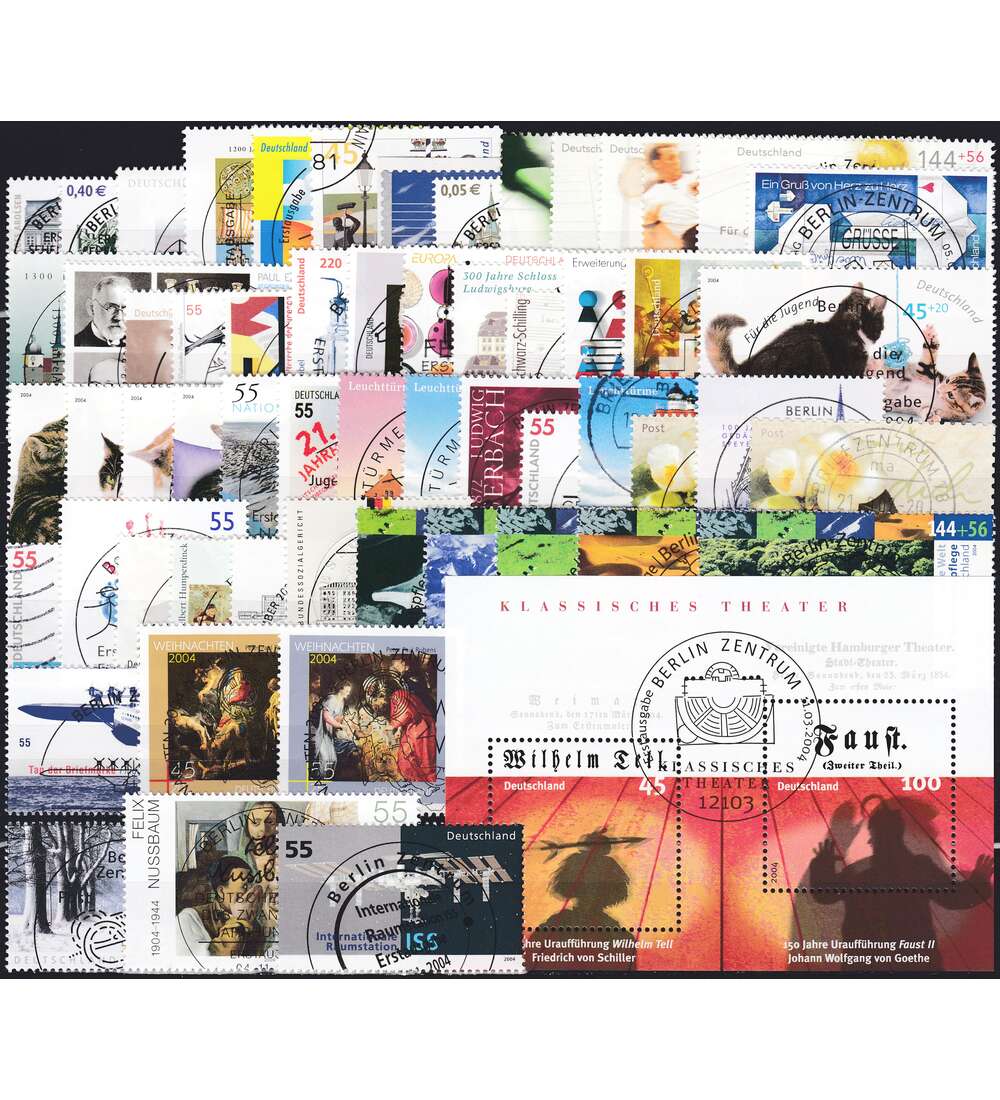 BRD Bund  Jahrgang 2004 gestempelt Bund komplett