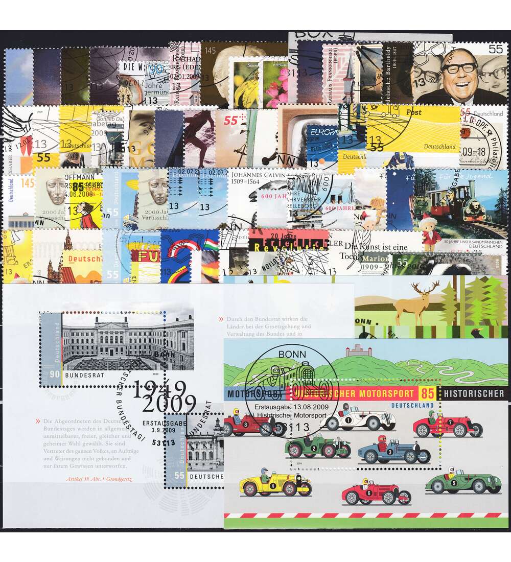 BRD Bund  Jahrgang 2009 gestempelt Bund komplett
