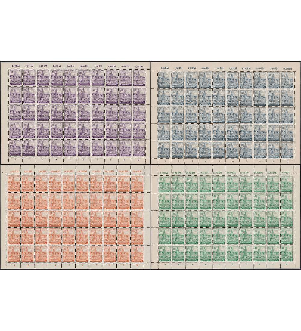 SBZ Leipziger Messe 1946 Nr. 162-165 AX Bogensatz postfrisch **