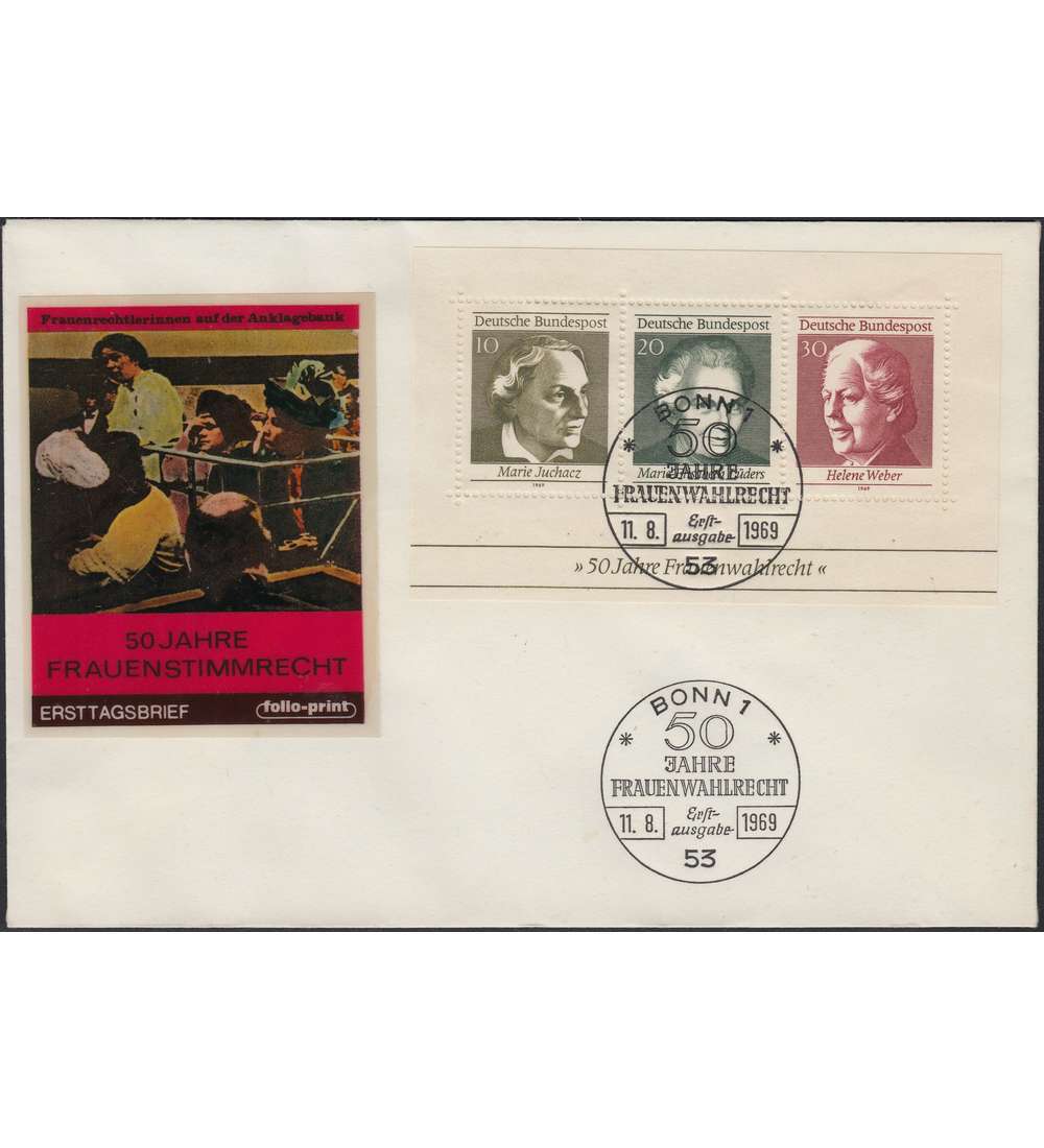 BRD Block 5 FDC Ersttagsbrief