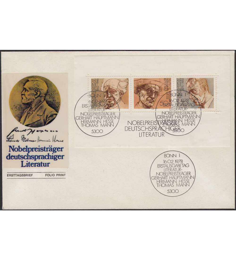 BRD Block 16 FDC Ersttagsbrief