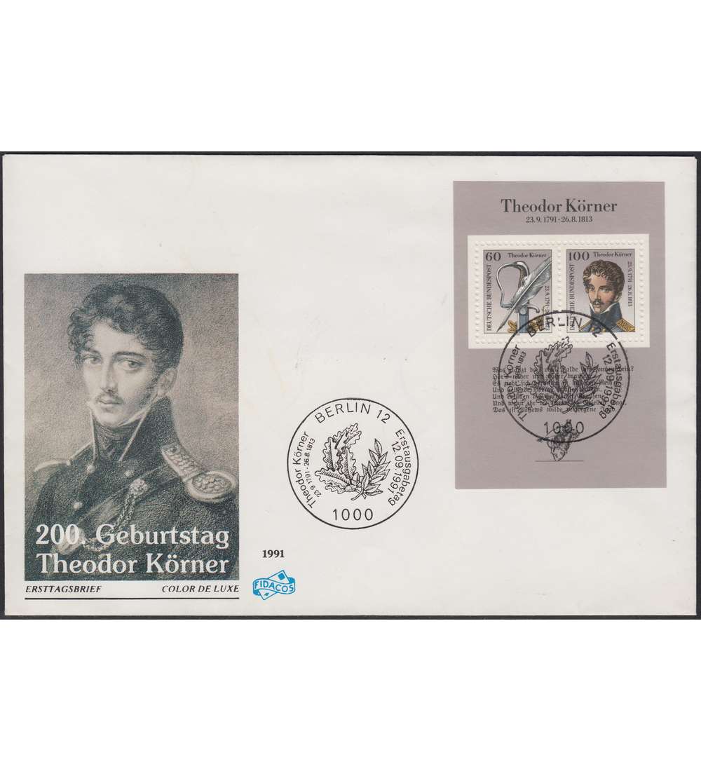 BRD Block 25 FDC Ersttagsbrief