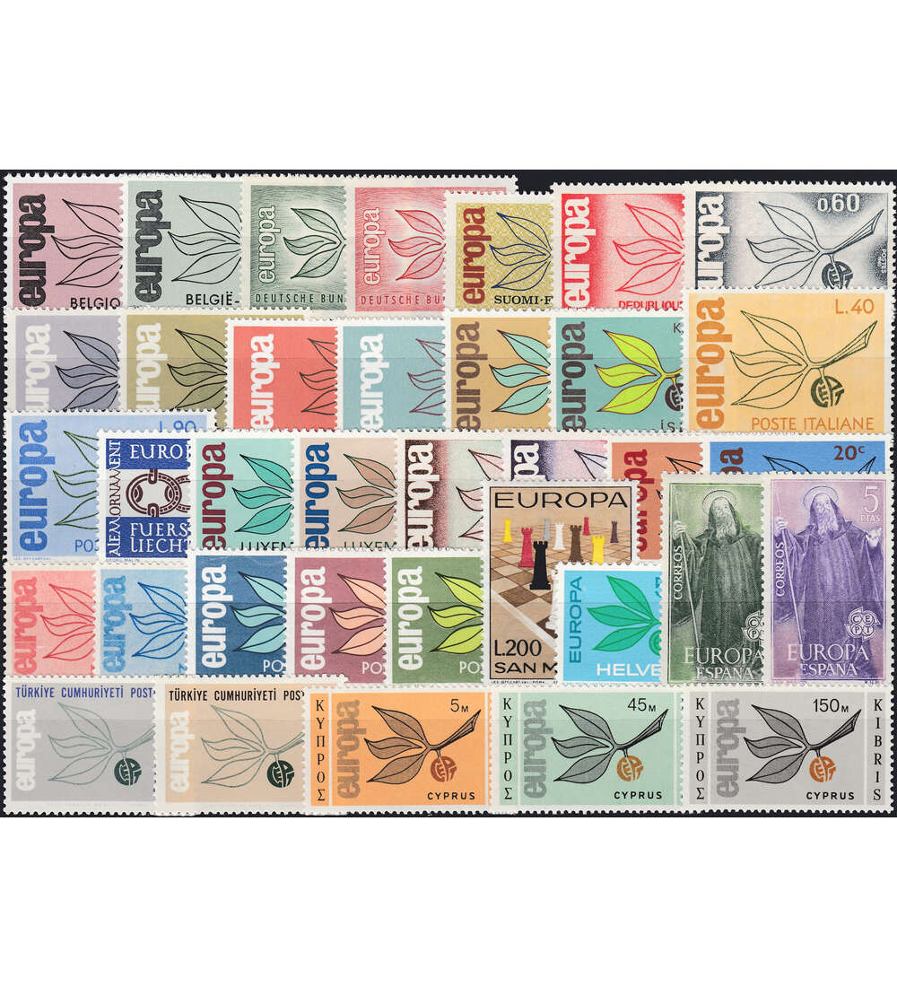 Europa CEPT 1965 postfrisch komplett mit 36 Marken