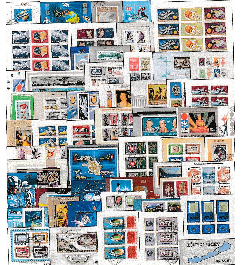 Ungarn - Blockkollektion 50 verschiedene gestempelte Bl�cke, Kleinb�gen usw.