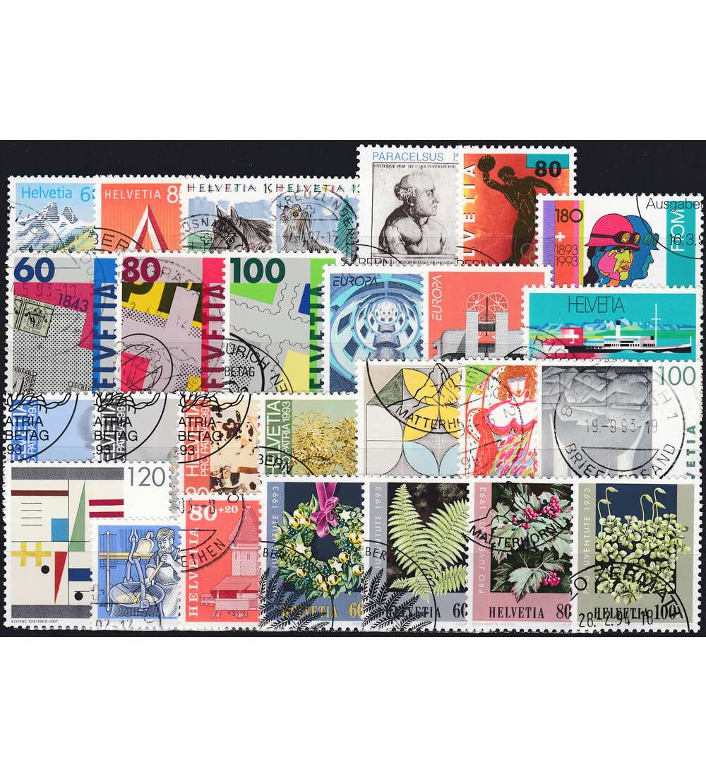 Schweiz 1993 gestempelt Nr. 1489-1515
