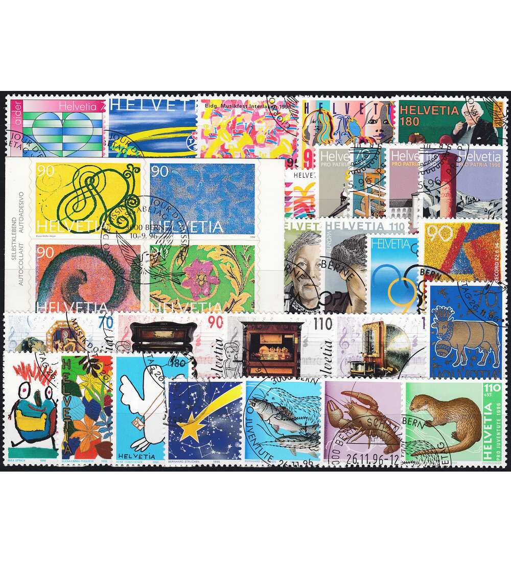 Schweiz 1996 gestempelt Nr. 1571-1600