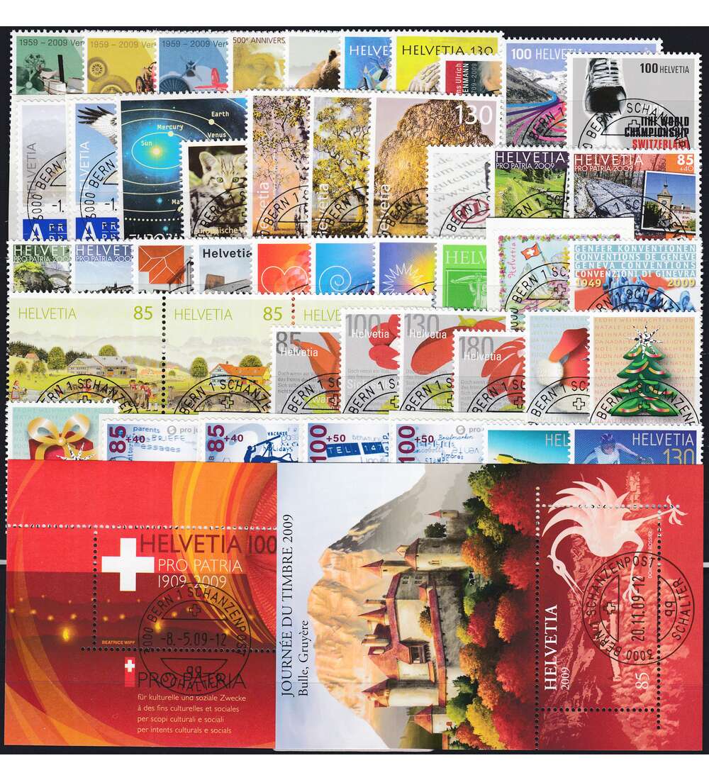 Schweiz 2009 gestempelt Nr. 2089-2136 Block 44-45