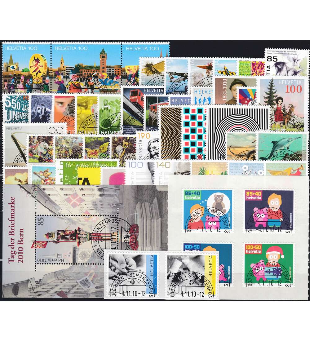 Schweiz 2010 gestempelt Nr. 2137-2185 Block 46