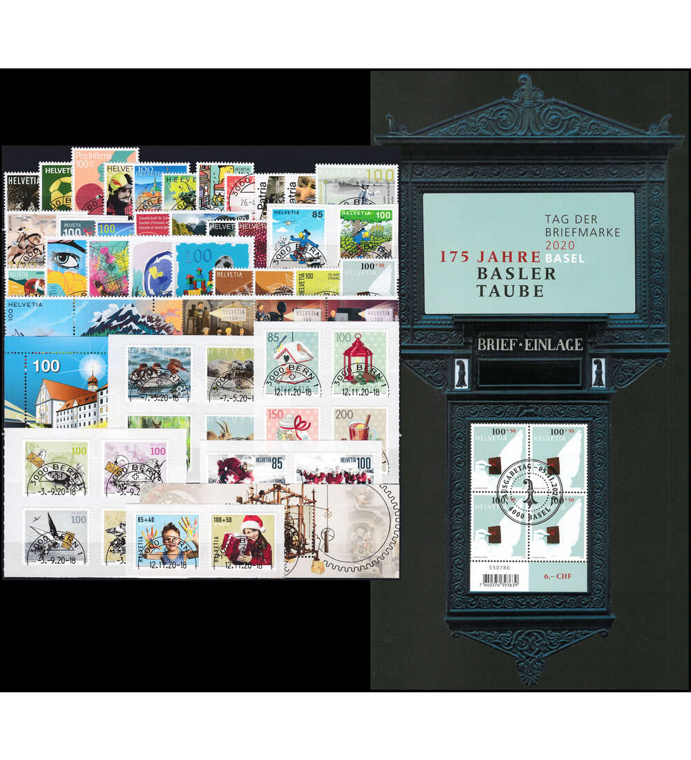 Schweiz 2020 gestempelt Nr. 2638-2689 Block 74-76