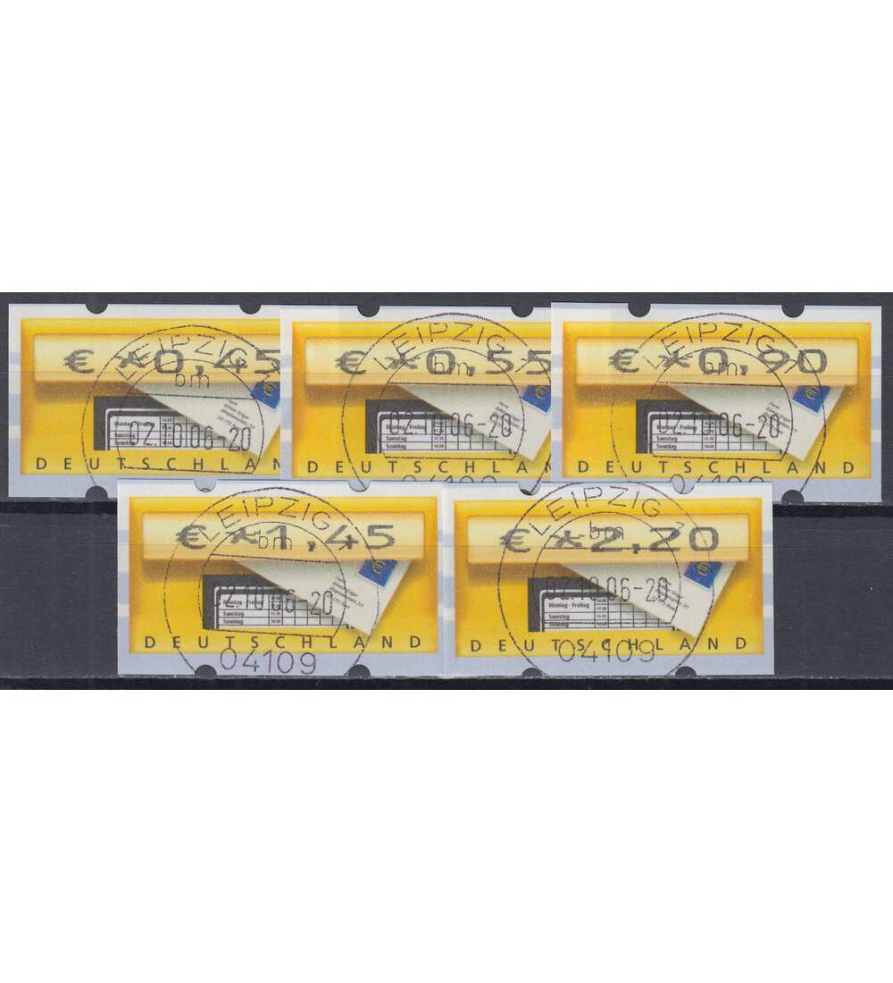 BRD Bund  ATM5.1 VS9 gestempelt      045/055/090/145/220 Cent