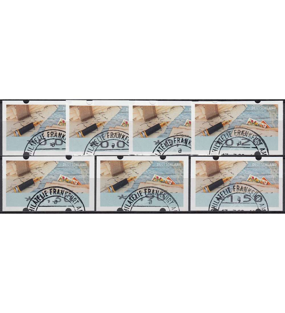 BRD ATM8 VS1 gestempelt 5/8/10/20/30/90/150 Cent Briefmarken 2017