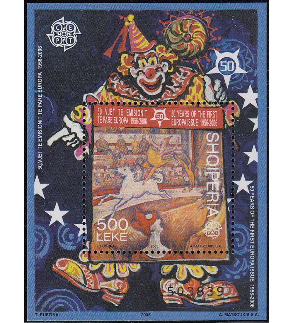 Block Kollektion mit Albanien Block 157 postfrisch **