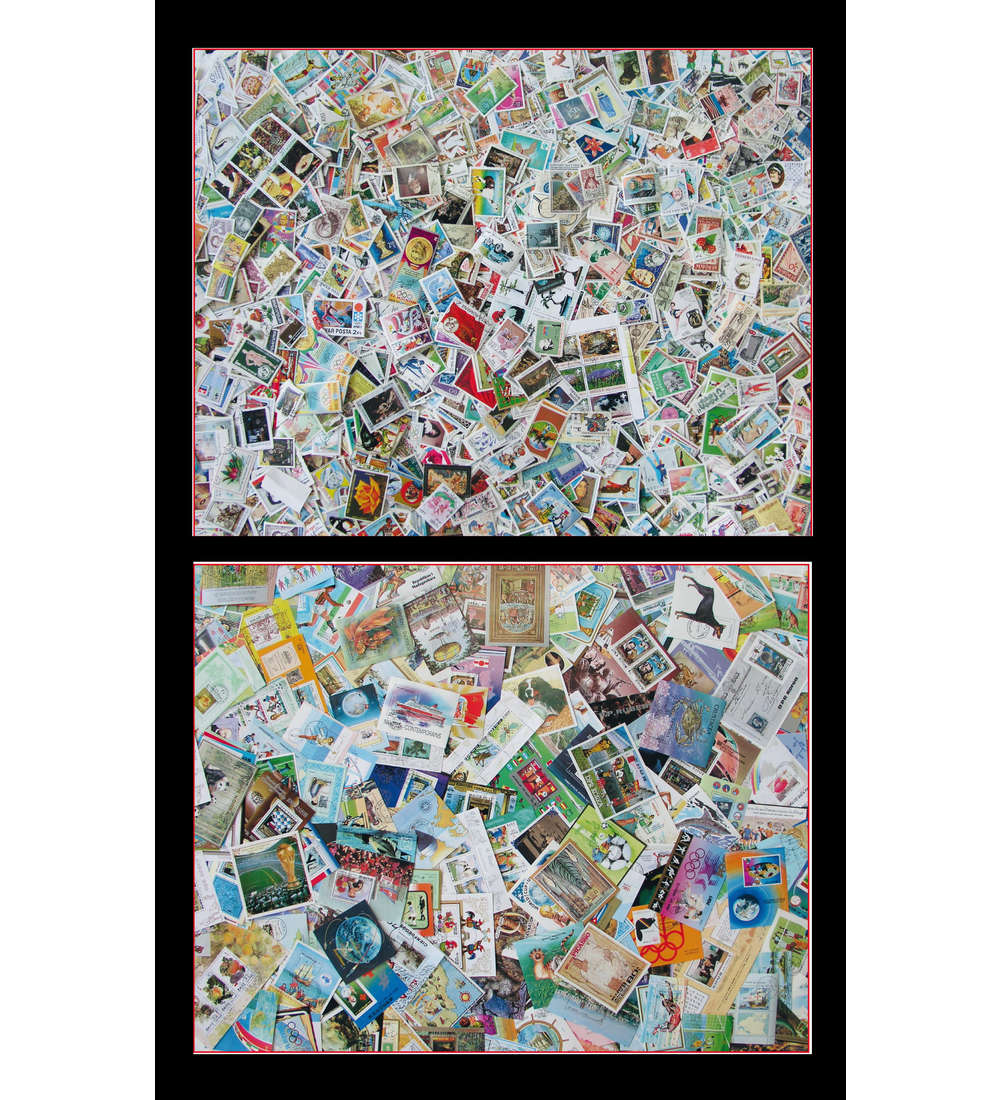 1200 Welt Sondermarken + 200 Blocks