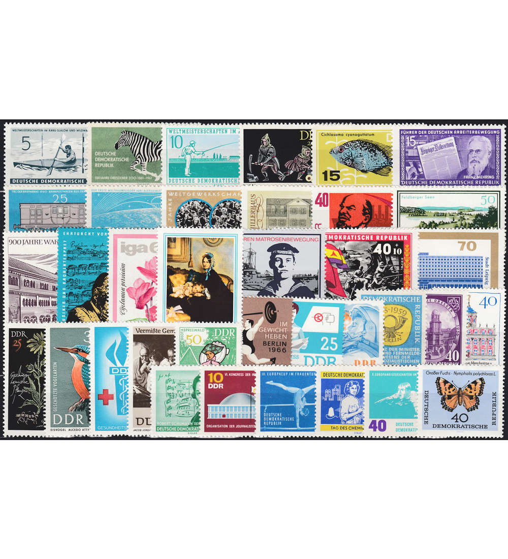 DDR-Sperrwerte-postfrisch 36 verschiedene