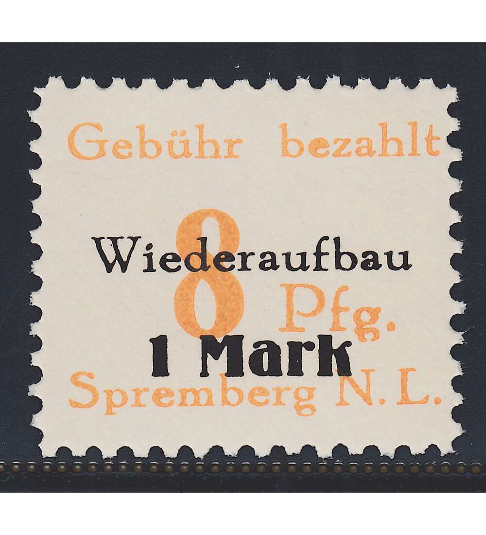 Dt. Lokalausgabe Spremberg Nr. 19 A III postfrisch Plattenfehler