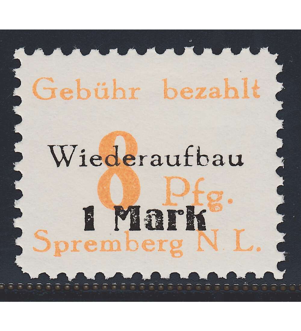 Dt. Lokalausgabe Spremberg Nr. 19 A VII postfrisch Plattenfehler