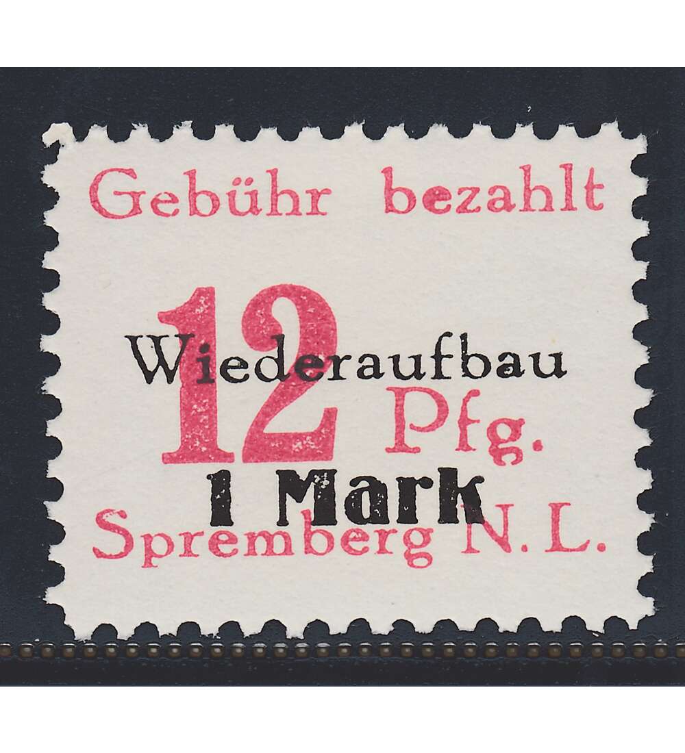 Dt. Lokalausgabe Spremberg Nr. 20 A III postfrisch Plattenfehler