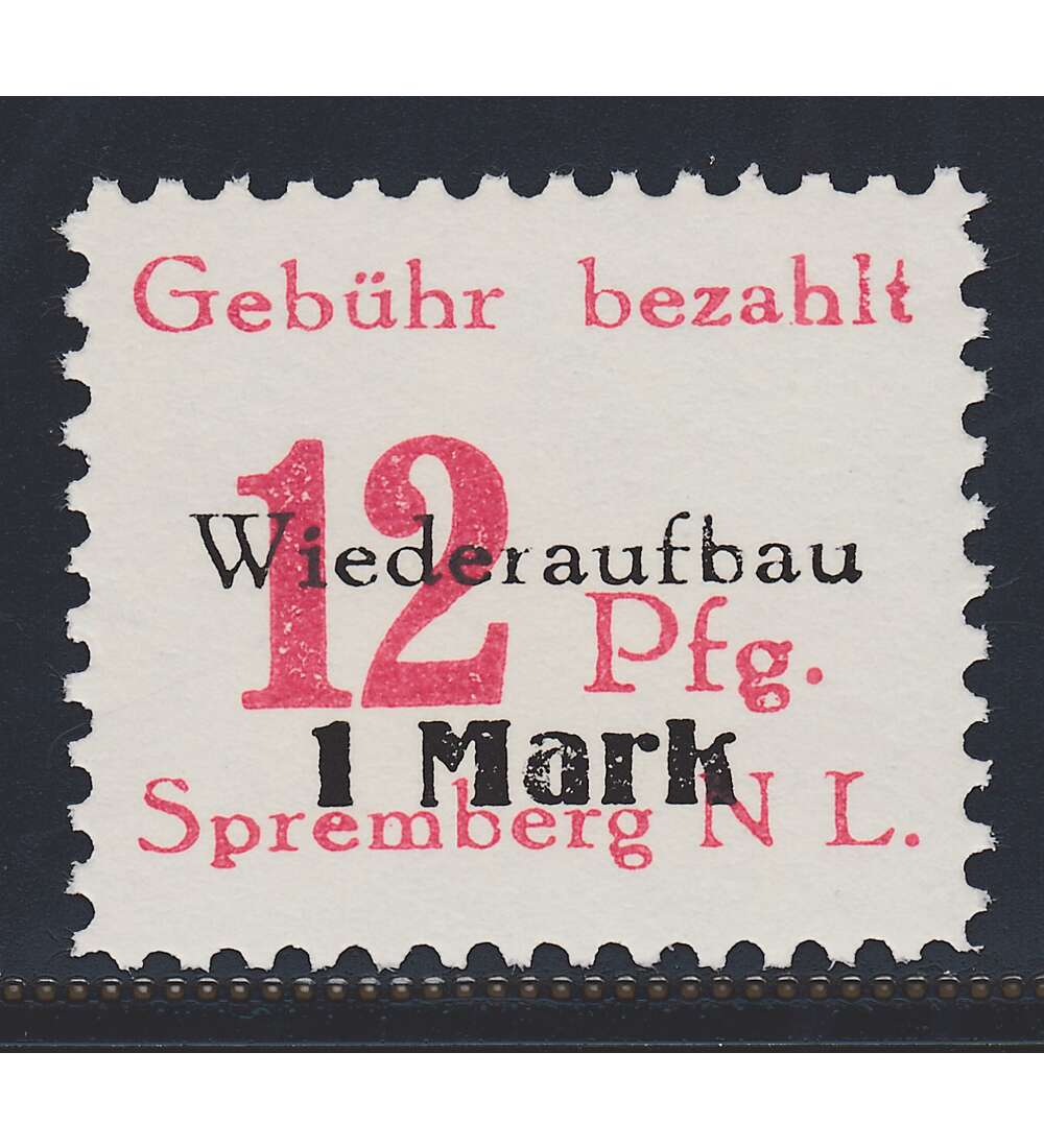 Dt. Lokalausgabe Spremberg Nr. 20 A VII postfrisch Plattenfehler