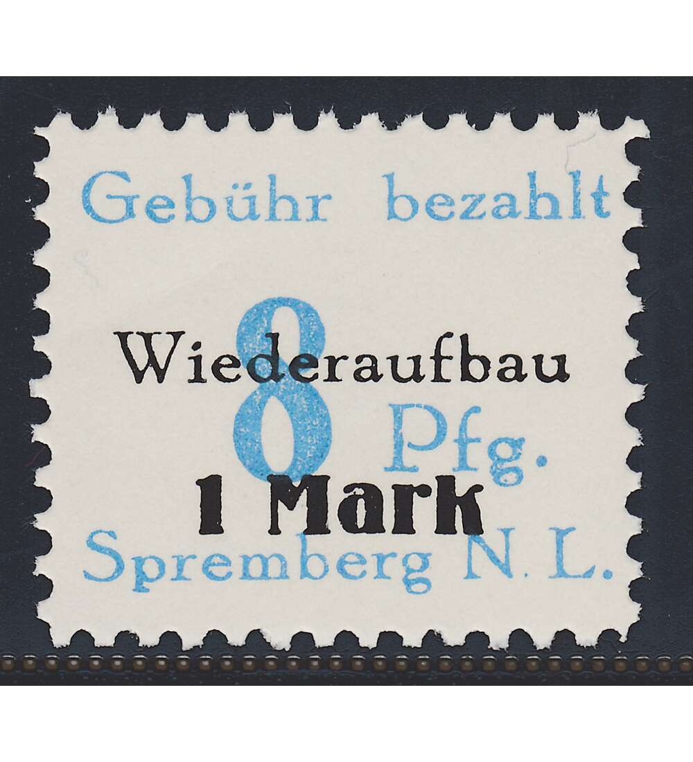 Dt. Lokalausgabe Spremberg Nr. 21 A VII postfrisch Plattenfehler