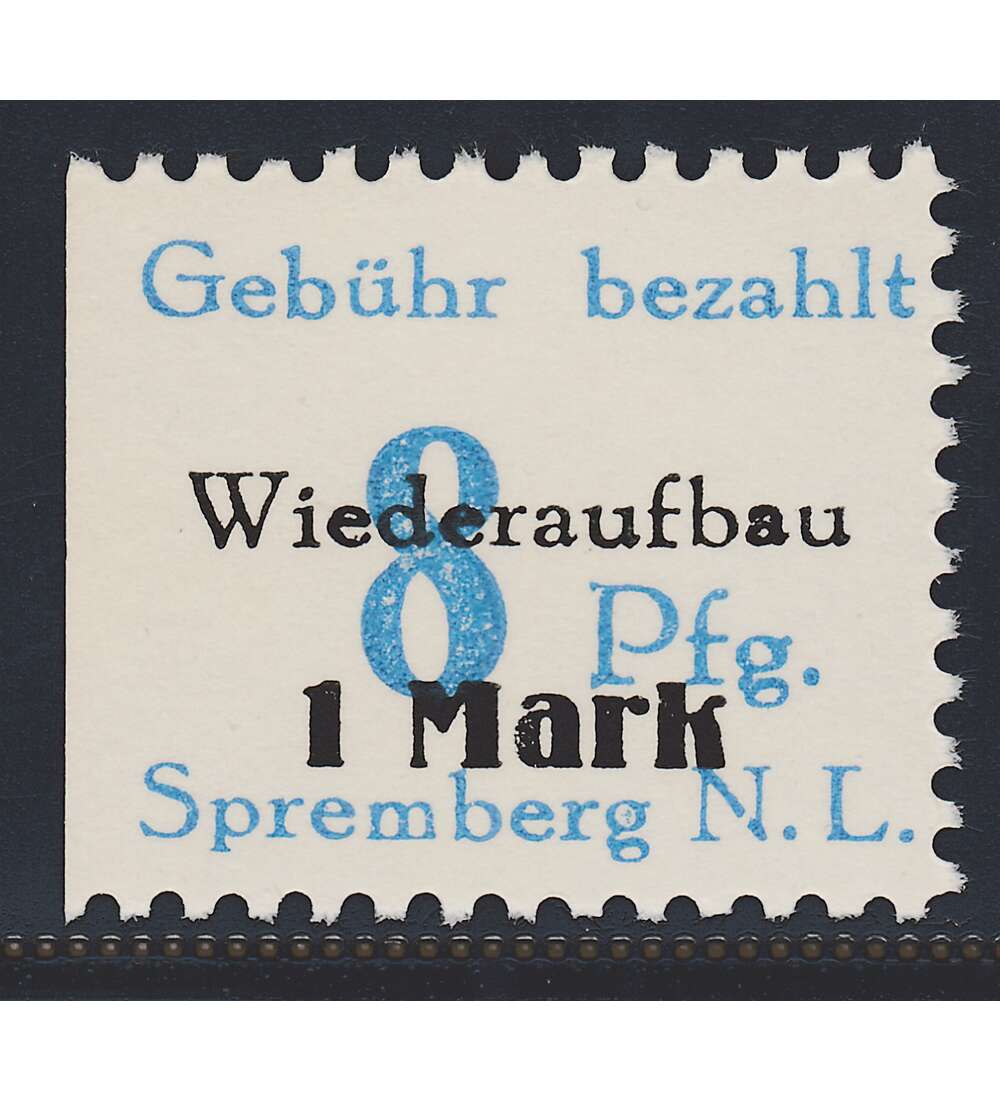 Dt. Lokalausgabe Spremberg Nr. 21 A IX postfrisch Plattenfehler