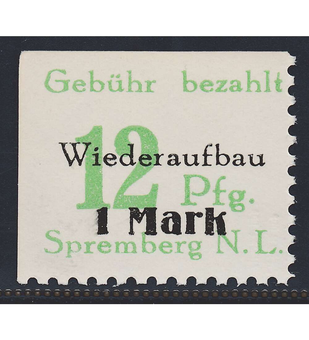Dt. Lokalausgabe Spremberg Nr. 22 A II postfrisch Plattenfehler