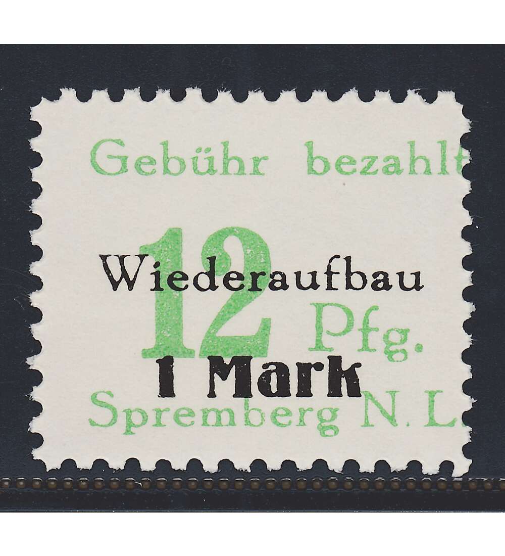 Dt. Lokalausgabe Spremberg Nr. 22 A VIII postfrisch Plattenfehler