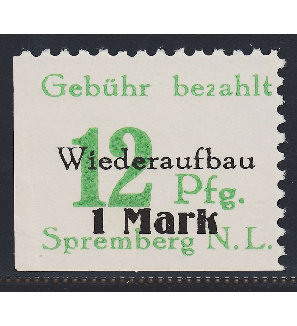 Dt. Lokalausgabe Spremberg Nr. 22 A XI postfrisch Plattenfehler