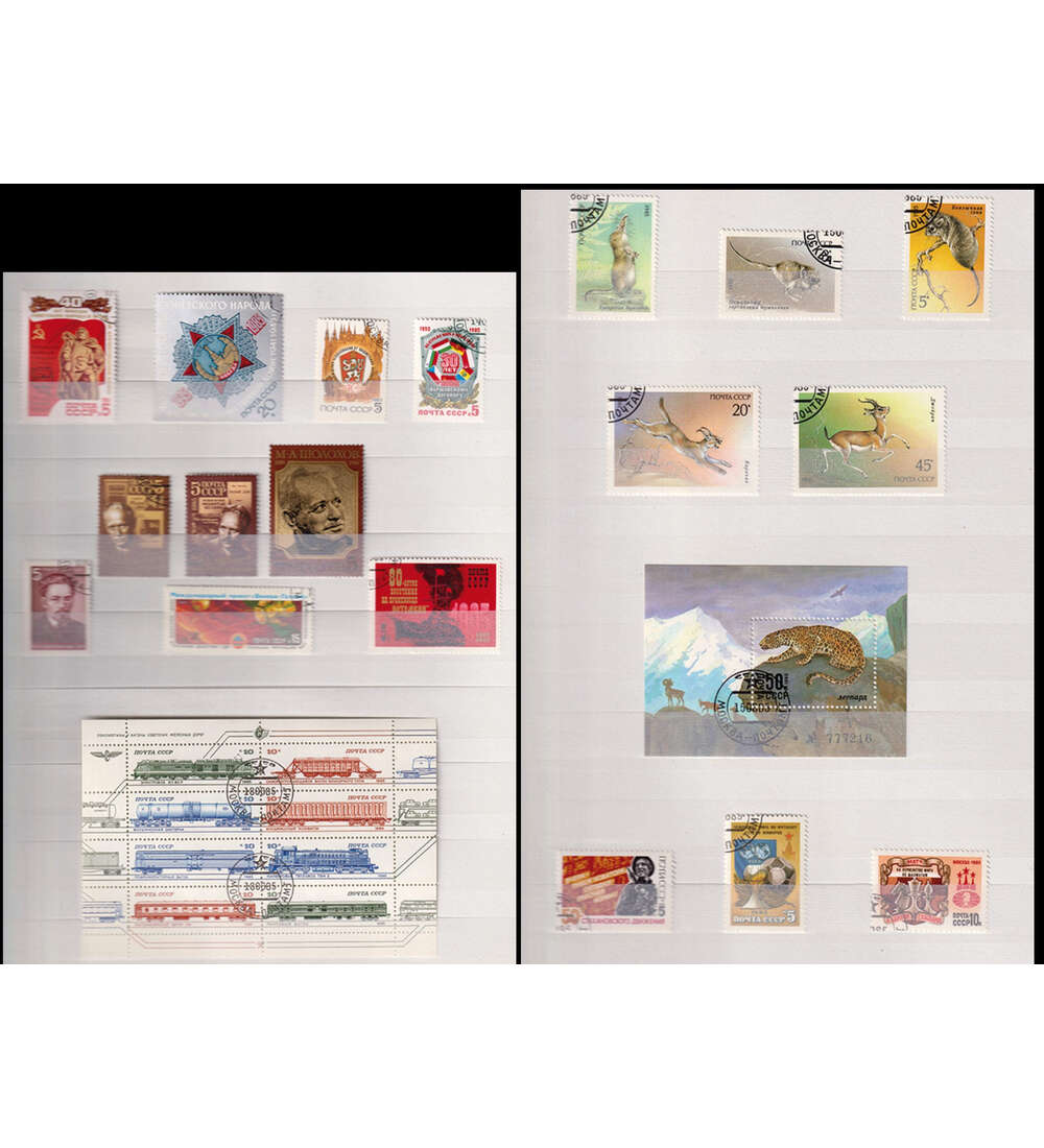 Sowjetunion Jahrgang 1985 gestempelt im Einsteckbuch