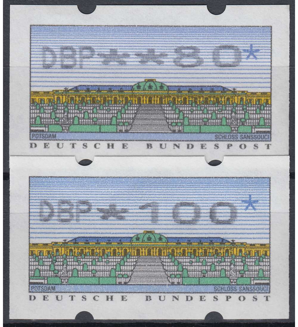 BRD Bund  ATM2.2.1 TS2 postfrisch **  80/100 Pfg.                    DBP+Wertziffern breit