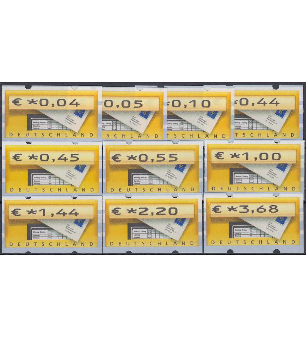 BRD Bund  ATM5.1 TS2 postfrisch **     004/005/010/044/045/055/100/   144/220/368 Cent