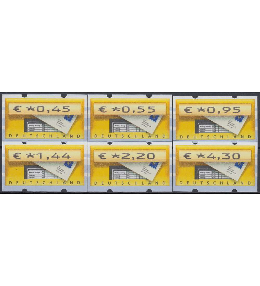 BRD Bund  ATM5.1 TS6 postfrisch  **    045/055/095/144/220/430 Cent