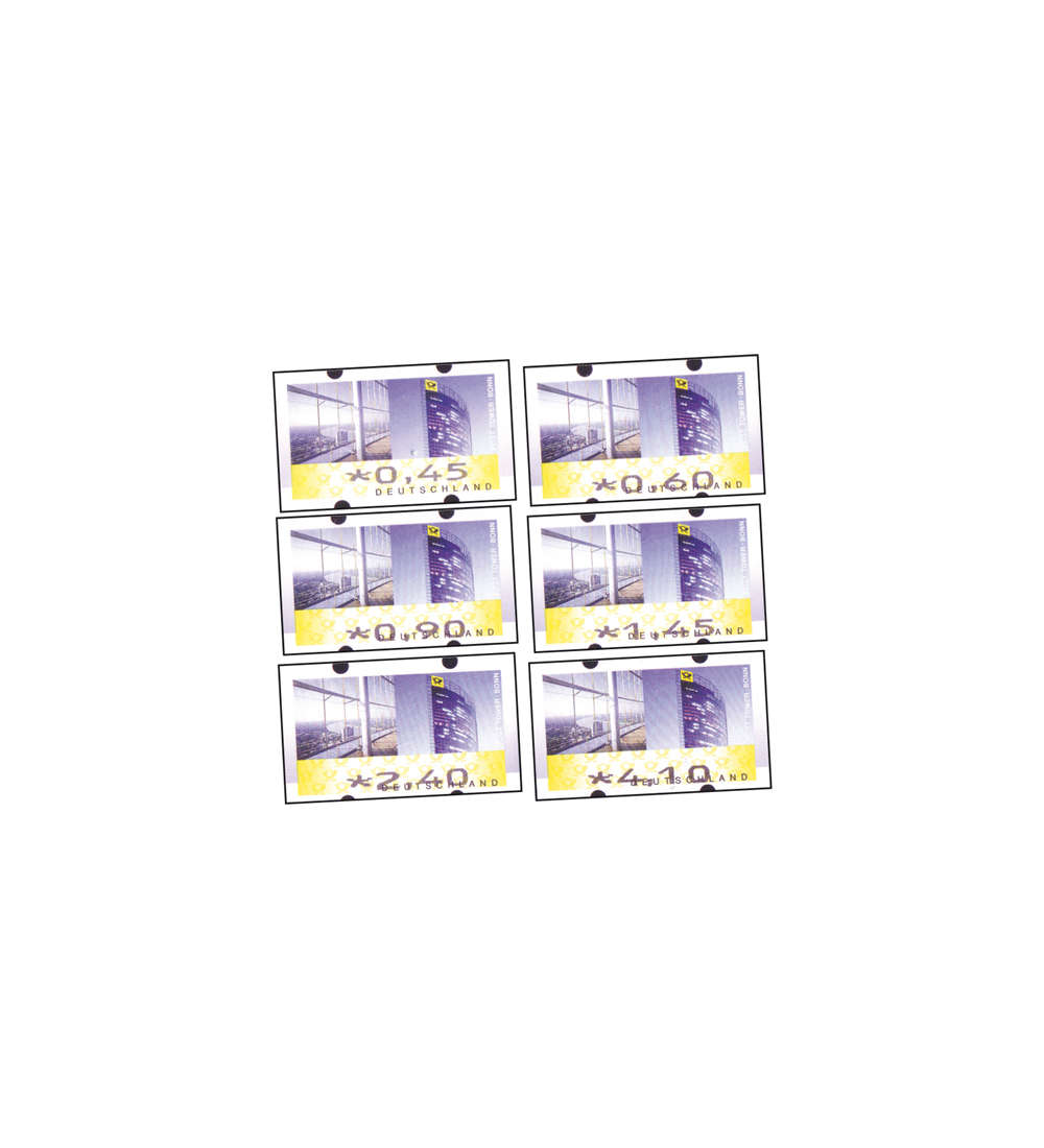 BRD Bund  ATM 7 TS4 postfrisch ** 045/060/090/145/240/410 Cent Posttower Bonn