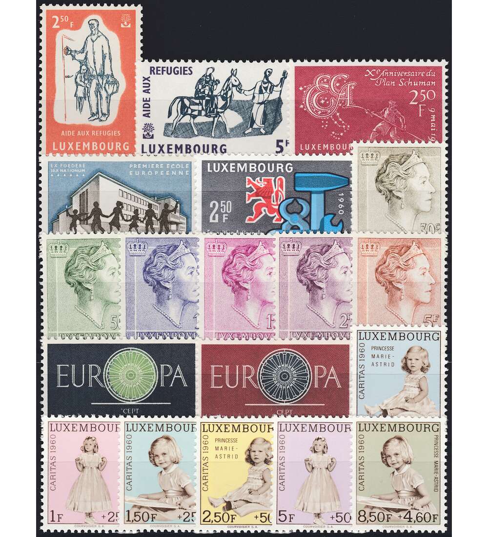 Luxemburg 1960 postfrisch      Nr. 618-636