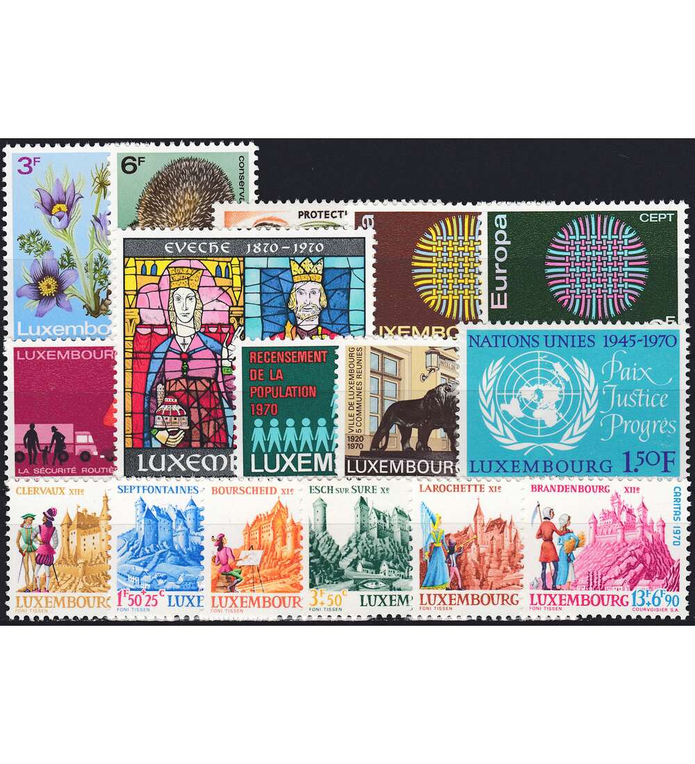 Luxemburg 1970 postfrisch      Nr. 804-819