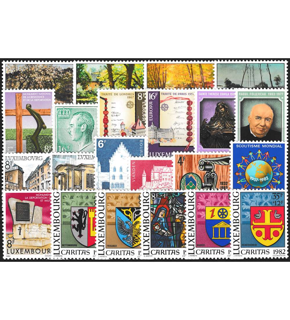 Luxemburg 1982 postfrisch      Nr. 1046-1067