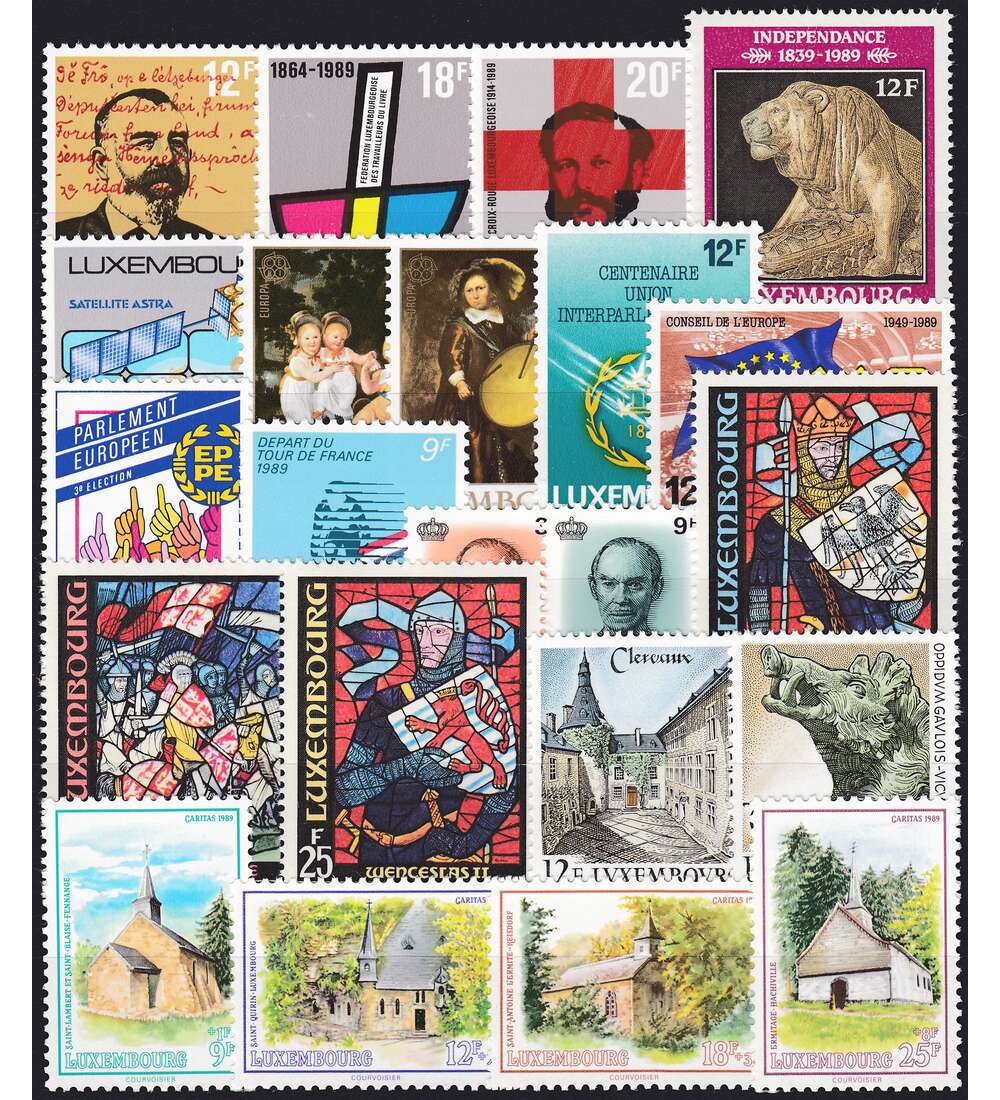 Luxemburg 1989 postfrisch      Nr. 1214-1235