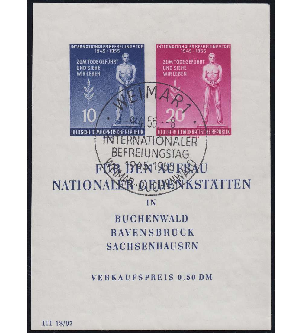 750 DDR Sondermarken mit 10 Blockausgaben dabei Block 11 ESST